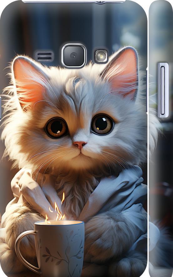 Чехол на Samsung Galaxy J1 (2016) Duos J120H White cat (5646c-262-42517) Чехол на Samsung Galaxy J1 (2016) Duos J120H White cat (5646c-262-42517)