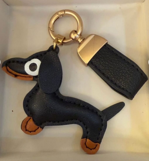 Брелок-подвеска в стиле Hermes Такса Элит на сумку/косметичку/пенал Черный - фото 3 Брелок-подвеска в стиле Hermes Такса Элит на сумку/косметичку/пенал Черный - фото 3