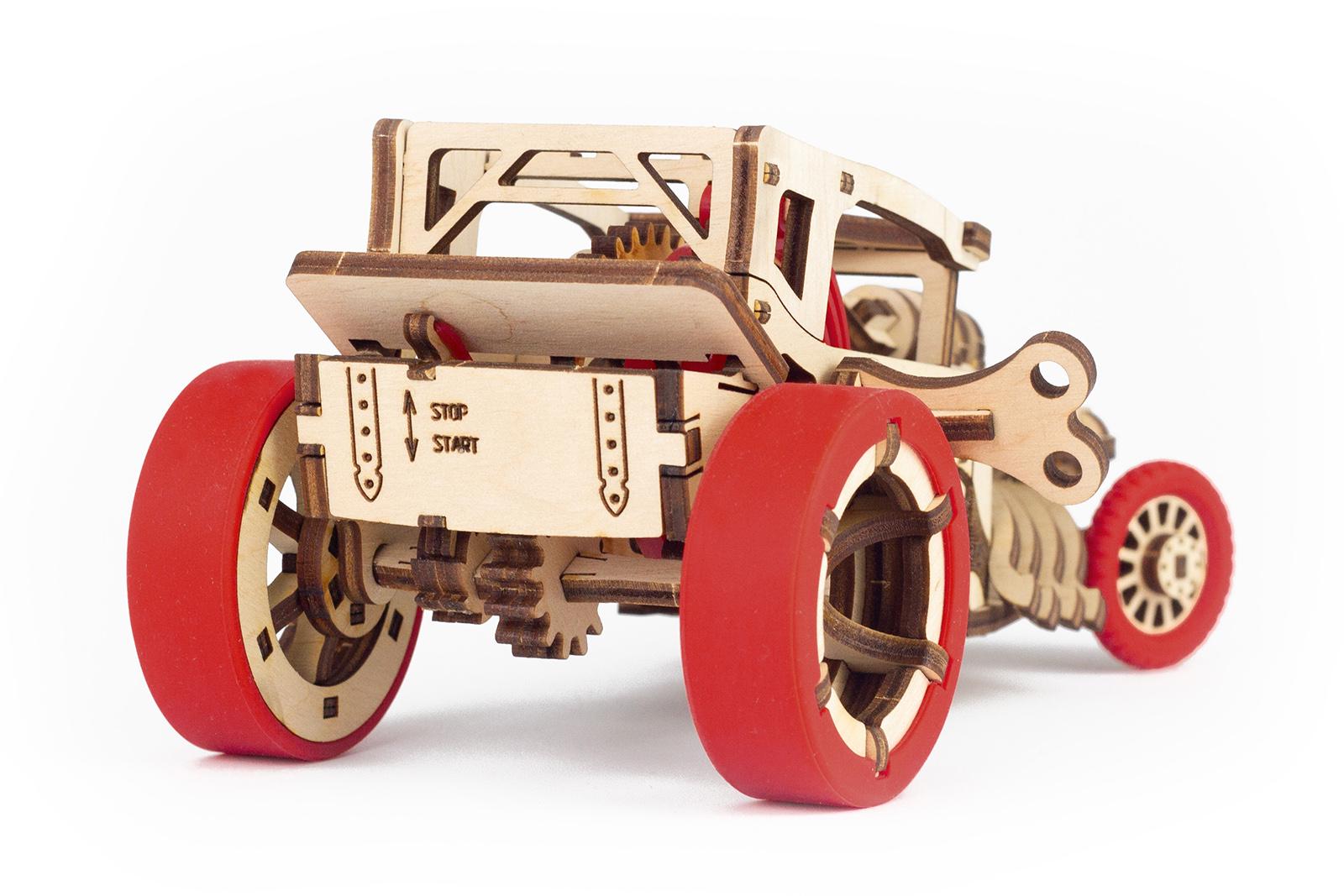 Конструктор механічний 3D Time for Machine Hot Rod автомобіль Бордовий (T4M380303BURG) - фото 2 Конструктор механічний 3D Time for Machine Hot Rod автомобіль Бордовий (T4M380303BURG) - фото 2