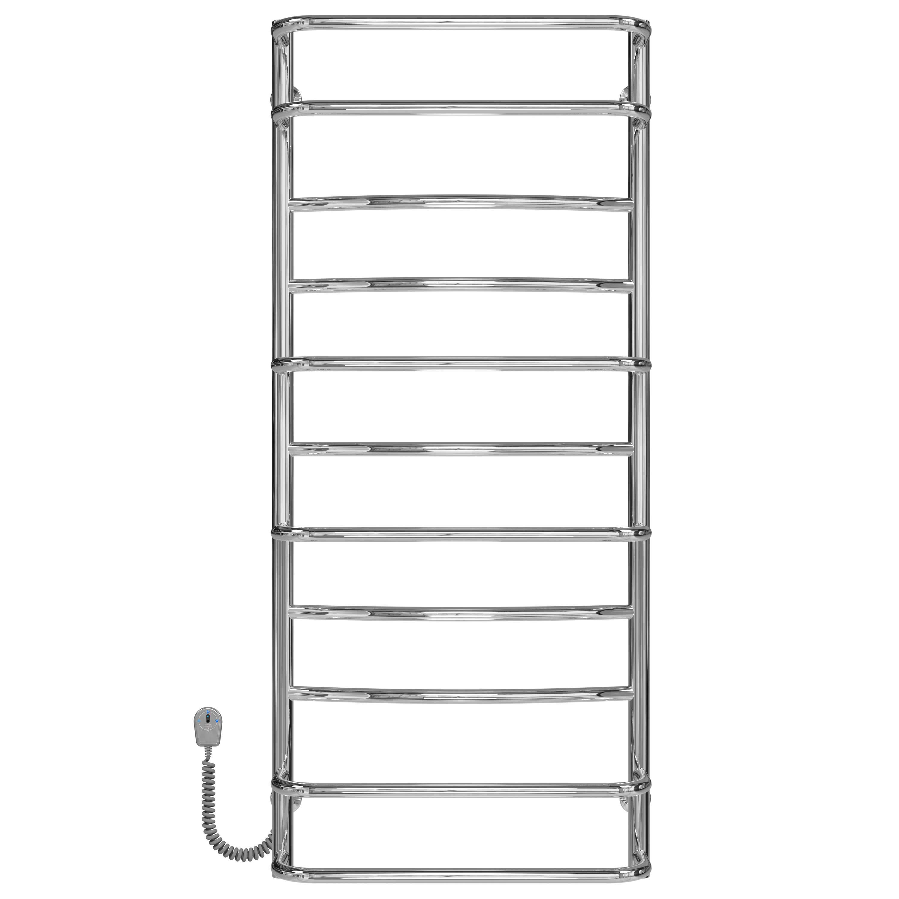 Полотенцесушитель электрический Deffi Аквамикс П11 EF16 левое подключение нержавеющая сталь 500х1200 мм Хром (C.AM.120.50.11.ECL5)