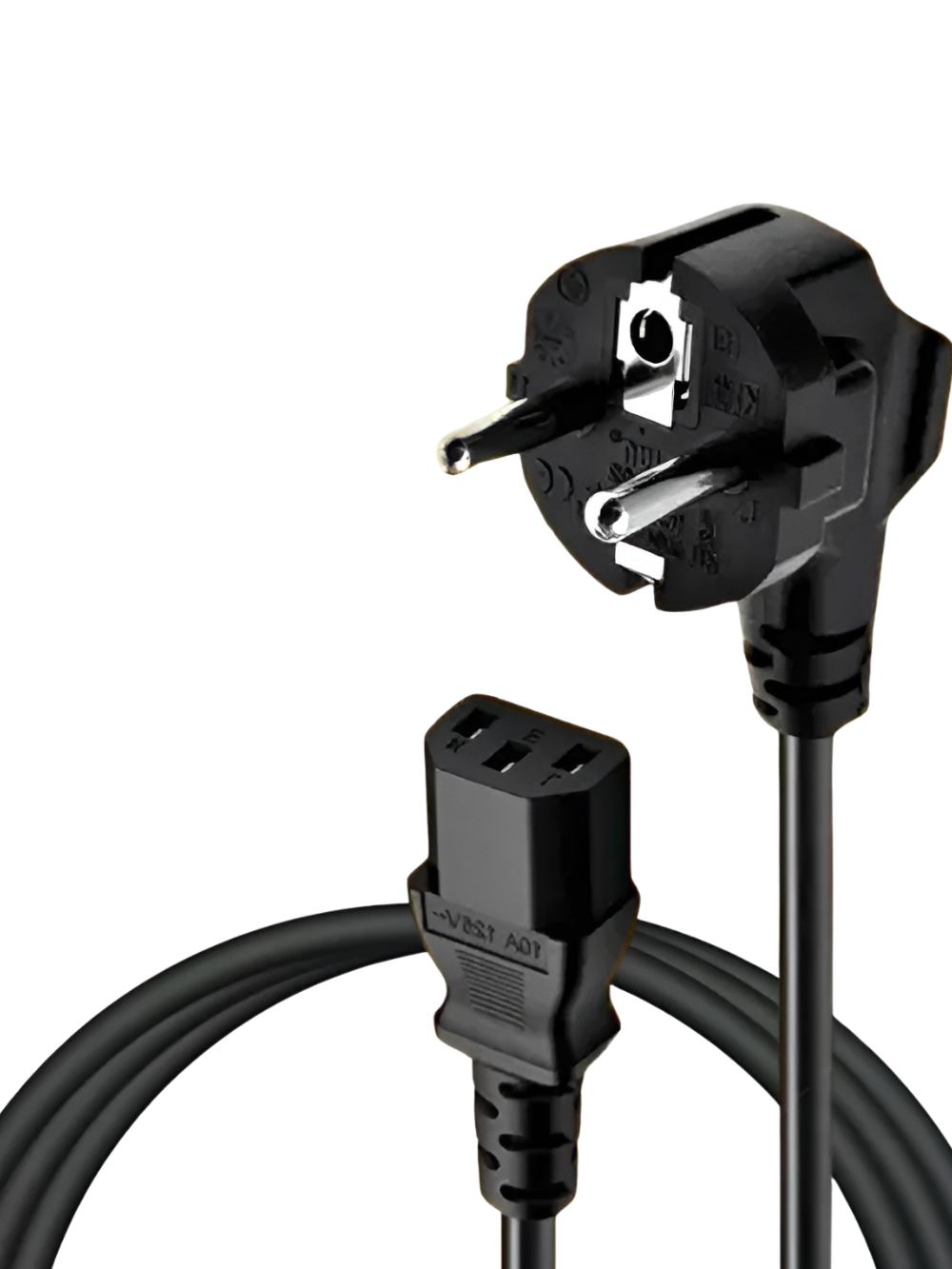 Кабель живлення 220V на C13 1,4 м Andowl Q-DY333X1 мережевий 10A 250V євровилка чорний (36a5b272) - фото 1