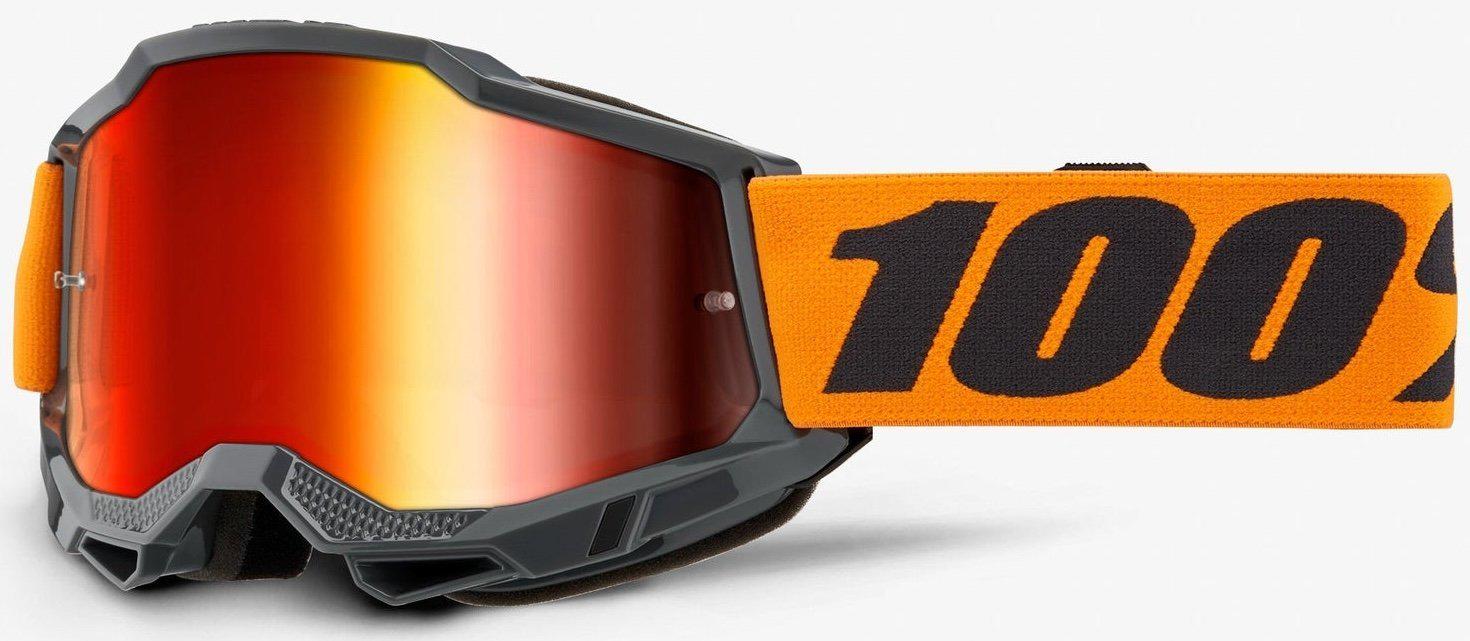 Мотоокуляри 100% ACCURI 2 Goggle Orange/Mirror Red Lens (34610)