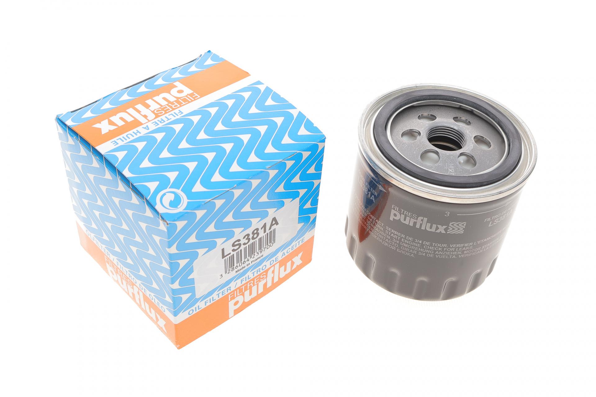 Фильтр масляный PURFLUX для Renault Megane III/Laguna III 1,9dCi/3,0dCi 08- (LS381A)