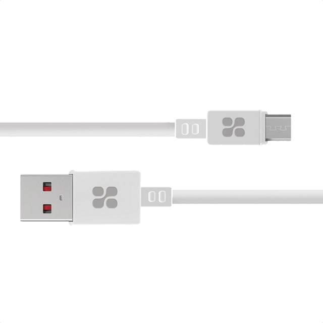 Кабель Promate MicroCord-2 USB-microUSB 2А 2 м White