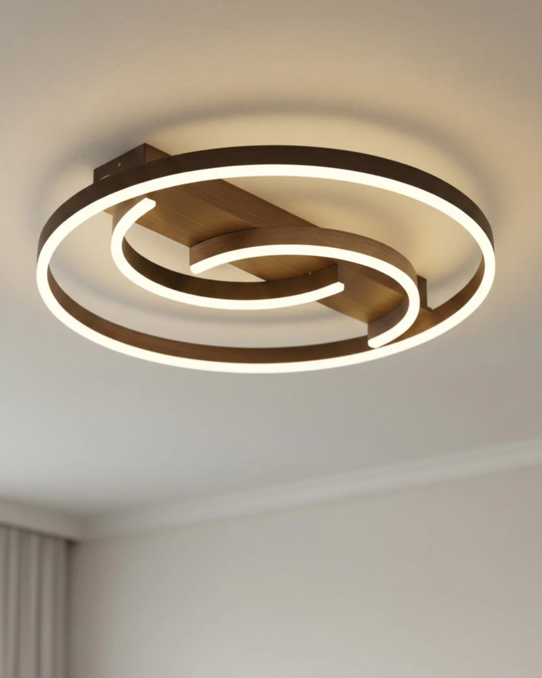 Потолочная LED-люстра подвесная LightWood Circle Duo из натурального дуба 60 Вт Светлое дерево (00000829) Потолочная LED-люстра подвесная LightWood Circle Duo из натурального дуба 60 Вт Светлое дерево (00000829)