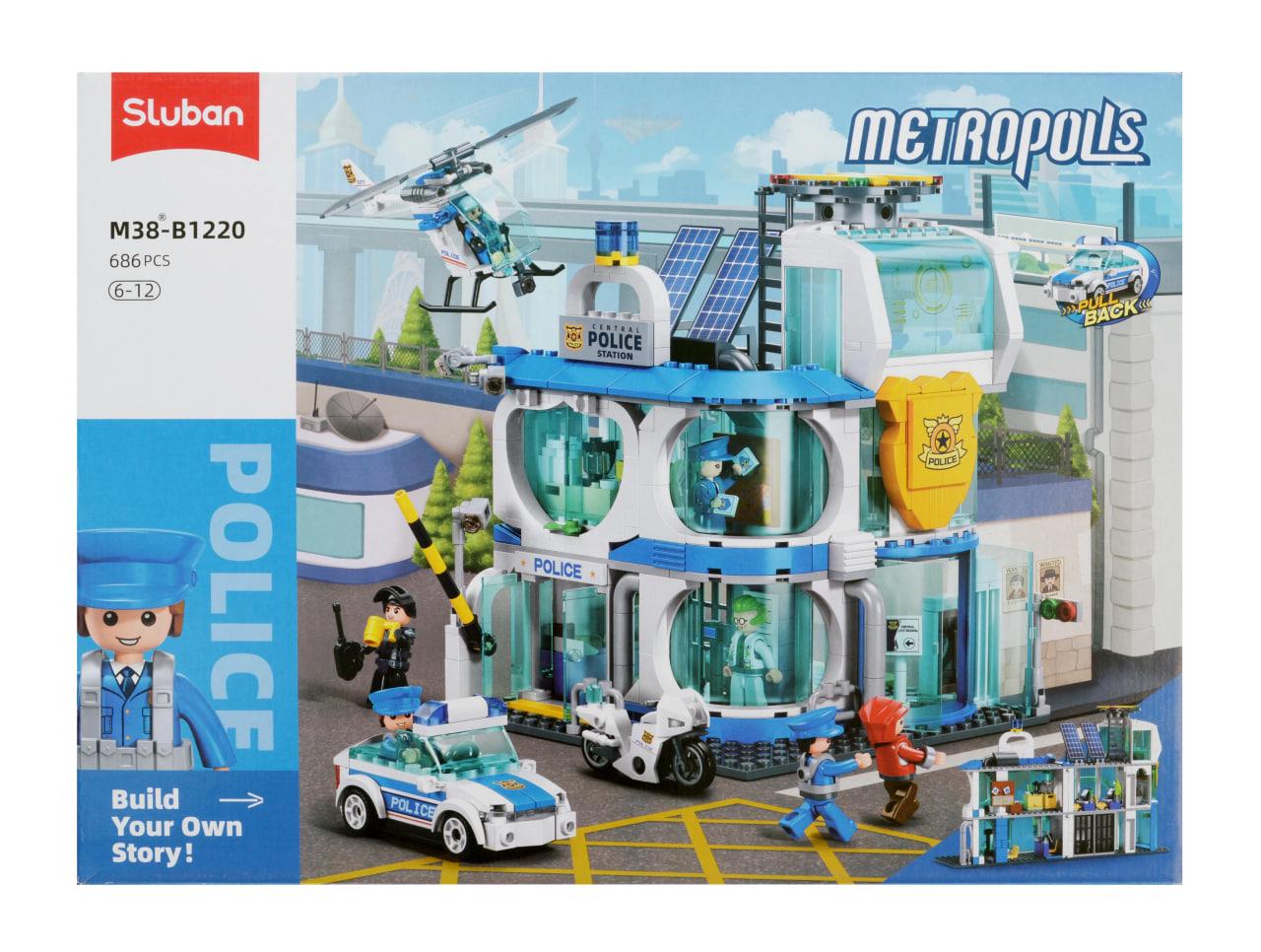 Конструктор Sluban Полицейский участок 686 деталей (M38-B1220) - фото 2 Конструктор Sluban Полицейский участок 686 деталей (M38-B1220) - фото 2
