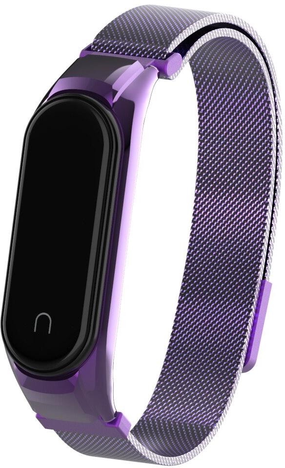 Ремешок Миланская петля Milano Thin Mesh Mi Band 5 Purple (16098)