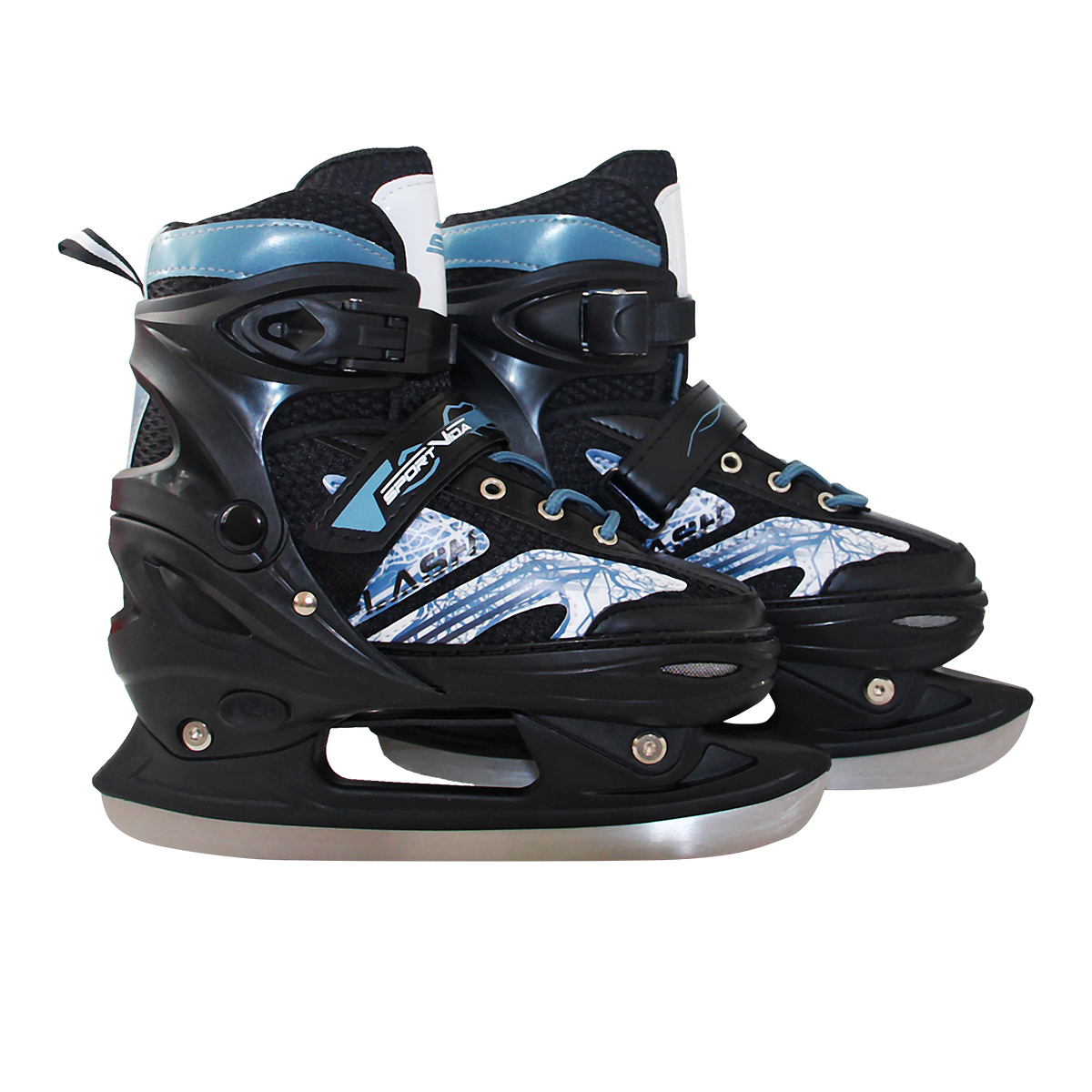 Роликовые коньки SportVida 4в1 SV-LG0021 р. 39-42 Black/Blue - фото 4