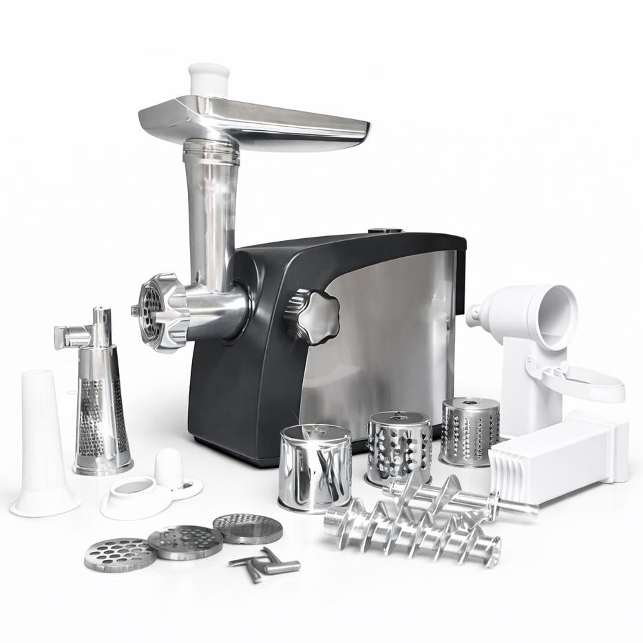 Електром'ясорубка Crownberg CB-4216 соковитискач з терками для овочів та реверсом 3200 Вт (13356411)