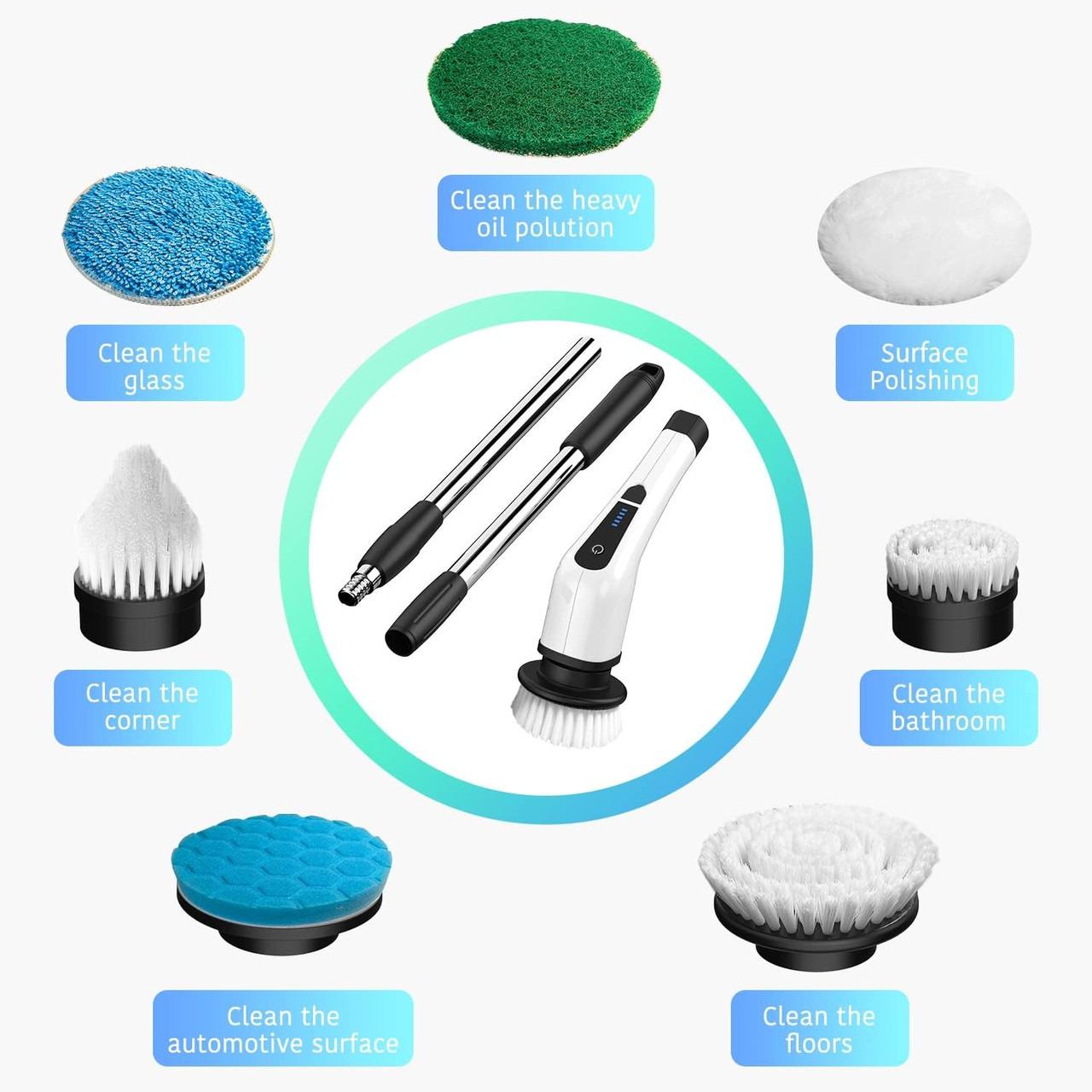 Щітка Electric Cleaning Brush 9in1 для прибирання електрична (XL-774) - фото 6