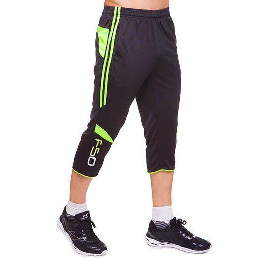 Шорты футбольные LD-9711 L Черно-салатовый (57429320)