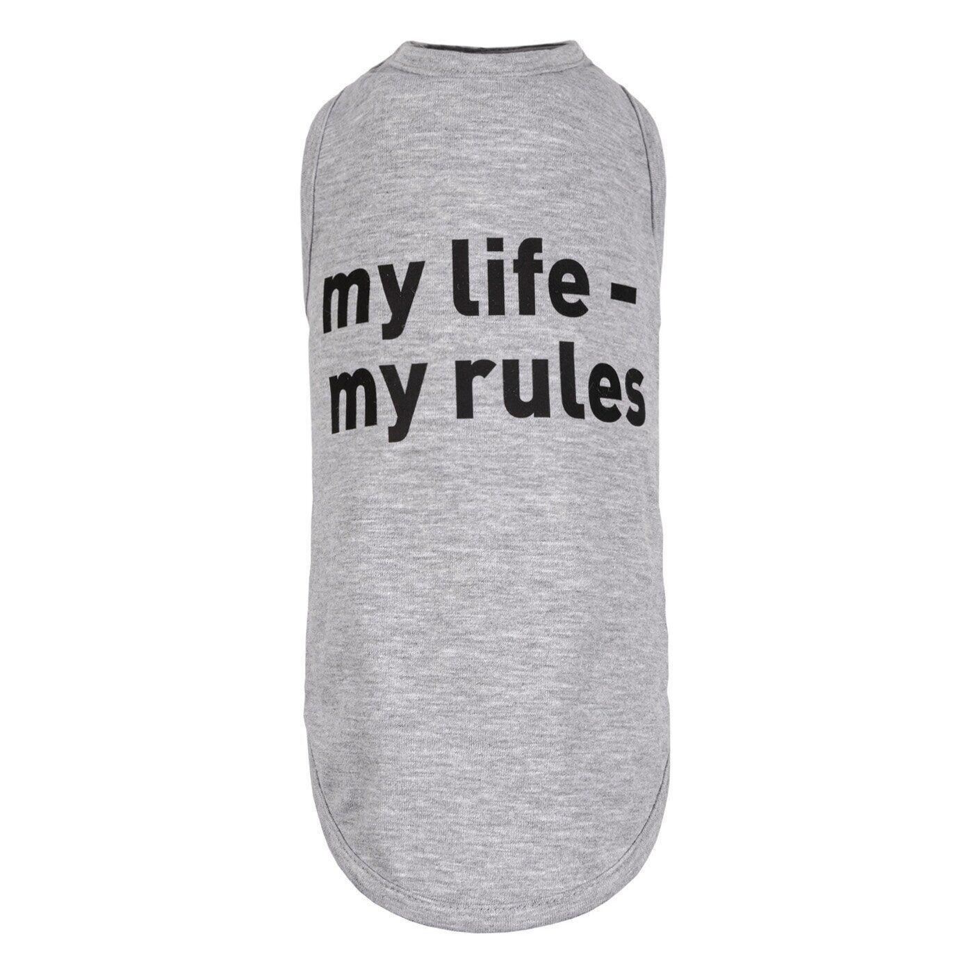 Борцовка Pet Fashion "life - my rules" XS Серый (100351)