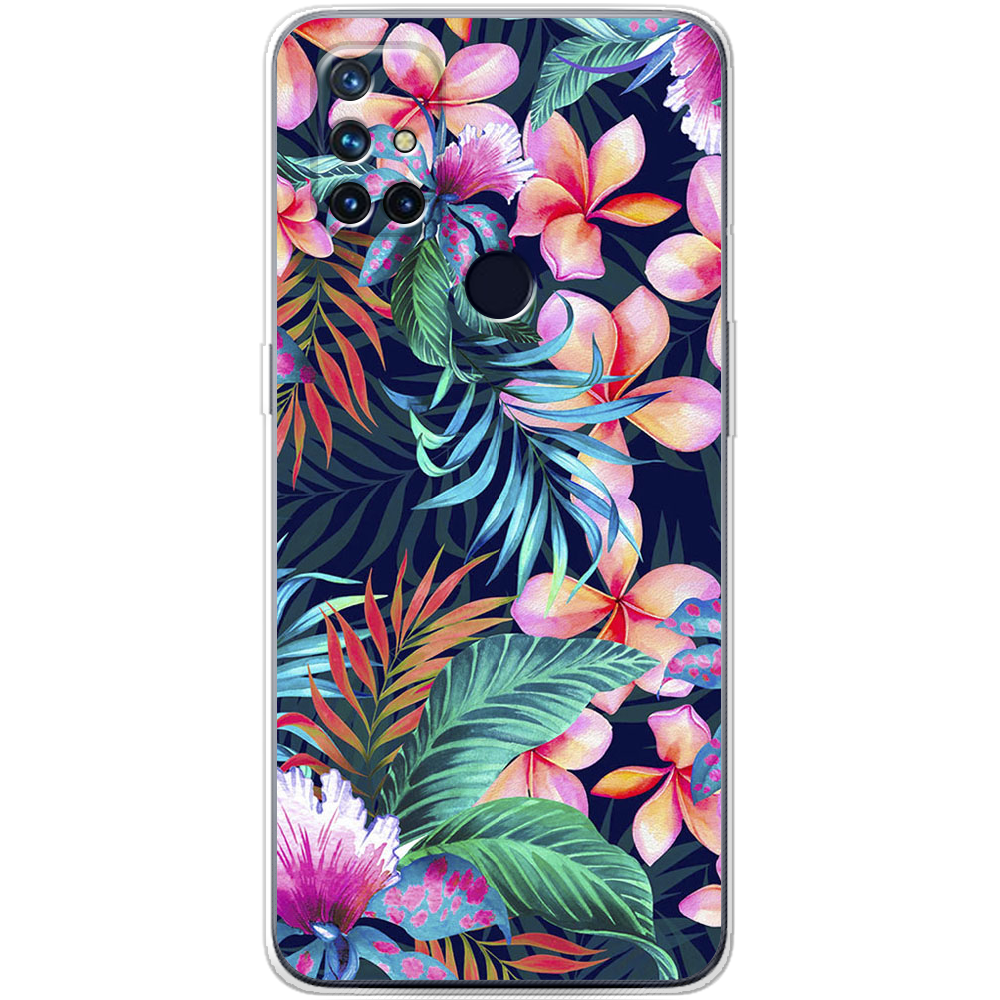 Чехол BoxFace OnePlus Nord N10 flowers in the tropics Прозрачный силикон (43633-up1971-43633) Чехол BoxFace OnePlus Nord N10 flowers in the tropics Прозрачный силикон (43633-up1971-43633)