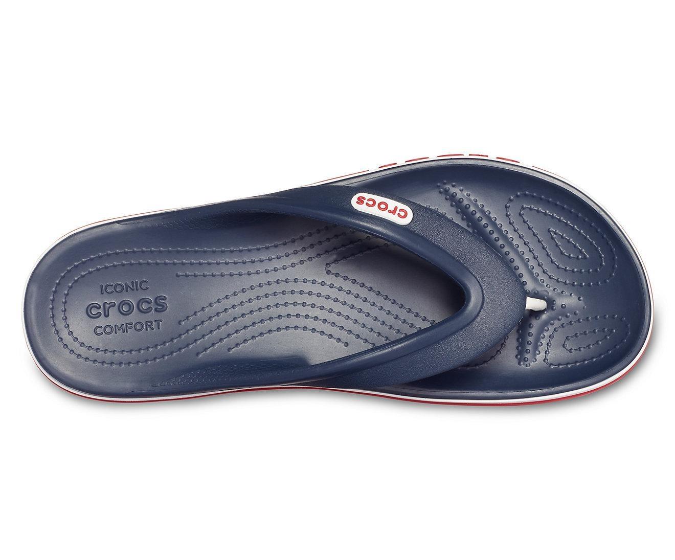 В'єтнамки Crocs Bayaband Flip M7W9 р. 39 25,5 см Navy/Pepper (205393-M) - фото 3