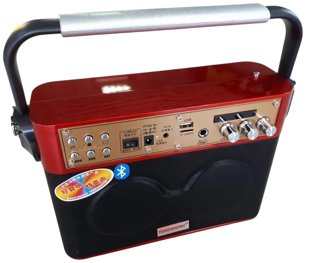Портативна колонка Temeisheng A4-2 з пультом/FM радіо та підтримкою флеш-карт - фото 2