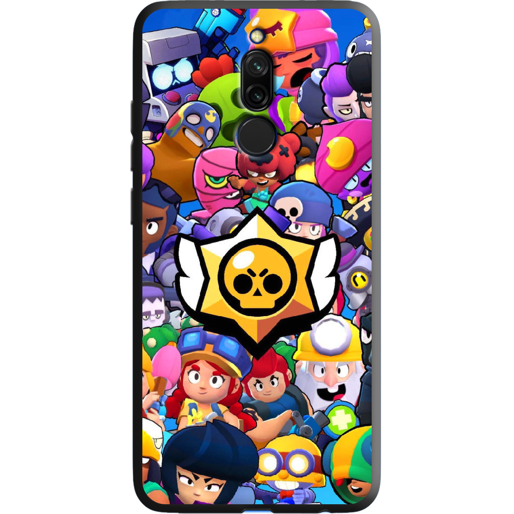 Чехол Boxface Xiaomi Redmi 8 Brawl Stars Черный силикон (38411-up2389-38679)