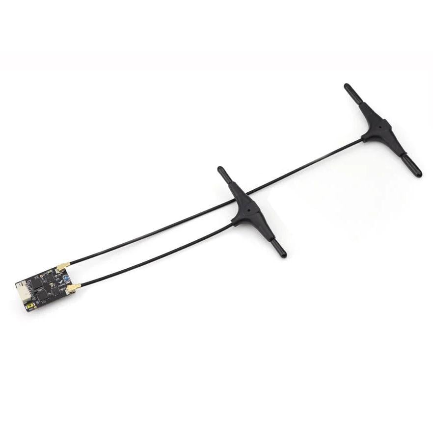 Приемник управления ELRS 2,4GHz HGLRC GEMINI RX Dual ESP32+2хSX1281 и 2 антенны для FPV дронов (00-00025158)