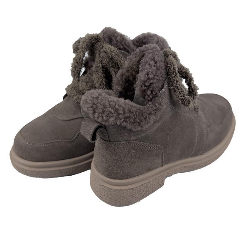 Черевики жіночі замшеві на шнурівці 3052-3 p. 38 24,5 см Бежевий - фото 3