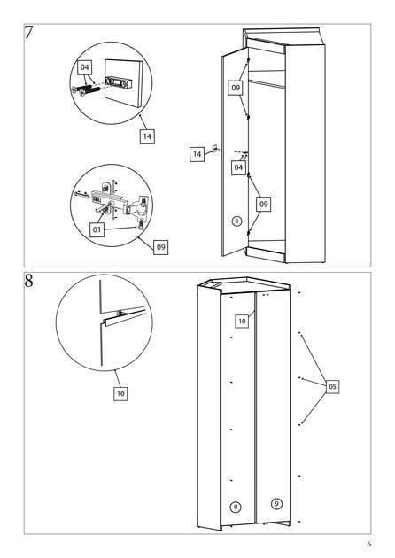 Шафа кутова Еверест Соната-700 Венге темний/Білий (DTM-2316) - фото 5 Шафа кутова Еверест Соната-700 Венге темний/Білий (DTM-2316) - фото 5