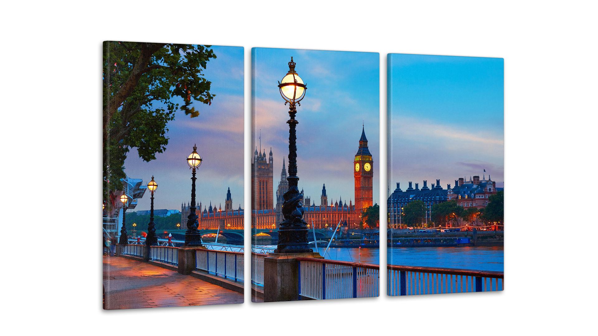 Модульная картина Набережная 53x100 см (Art-205_3А)