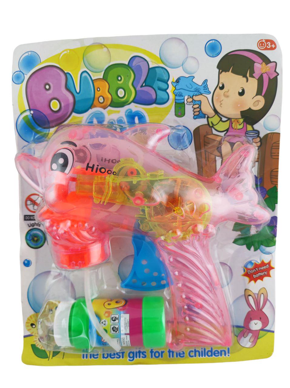 Пистолет с мыльными пузырями Дельфин Розовый (000018) Пистолет с мыльными пузырями Дельфин Розовый (000018)