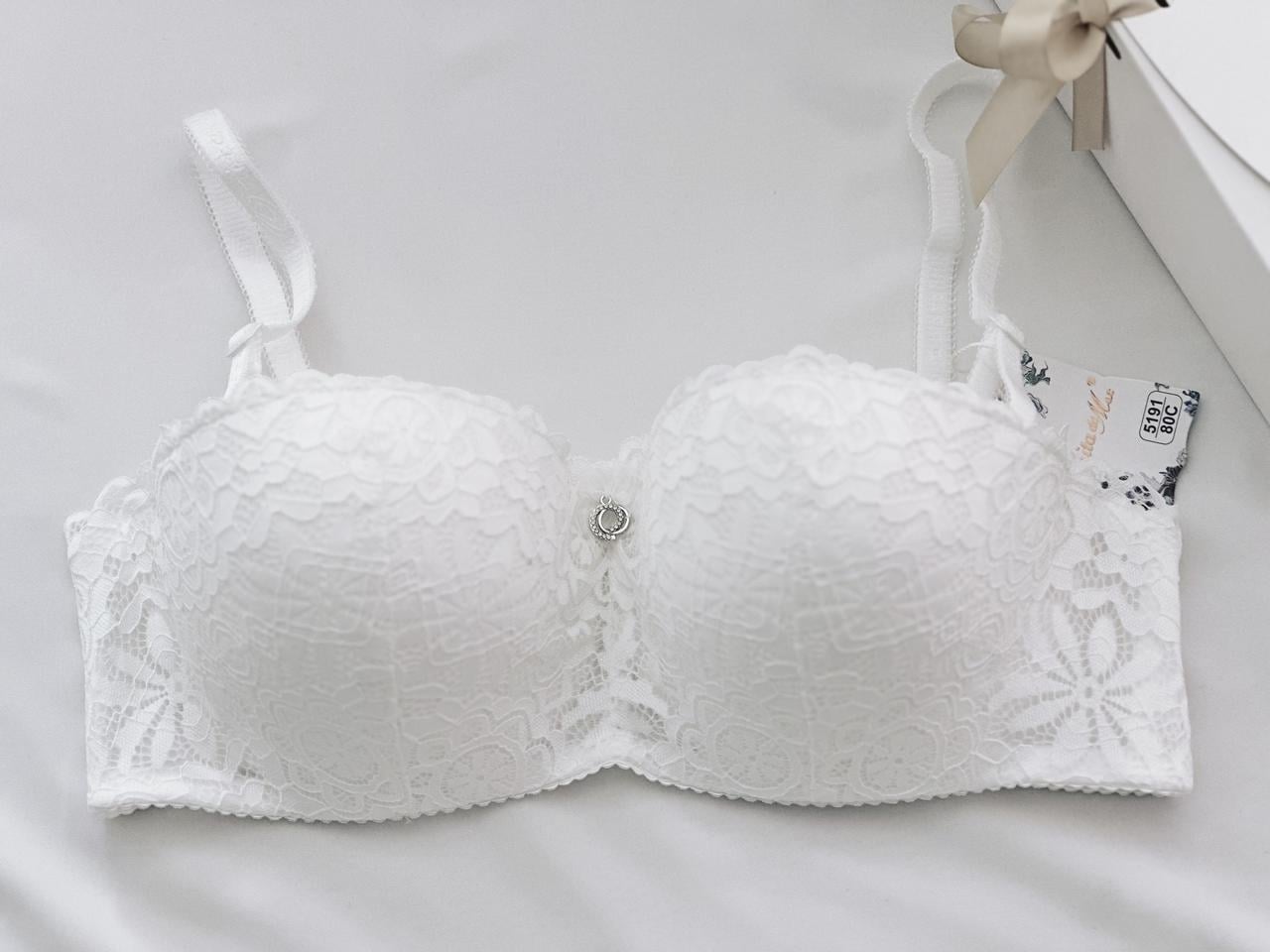 Бюстгальтер Onita De Mas Анжеліка на кісточках без Push-Up 80C Білий (5191)