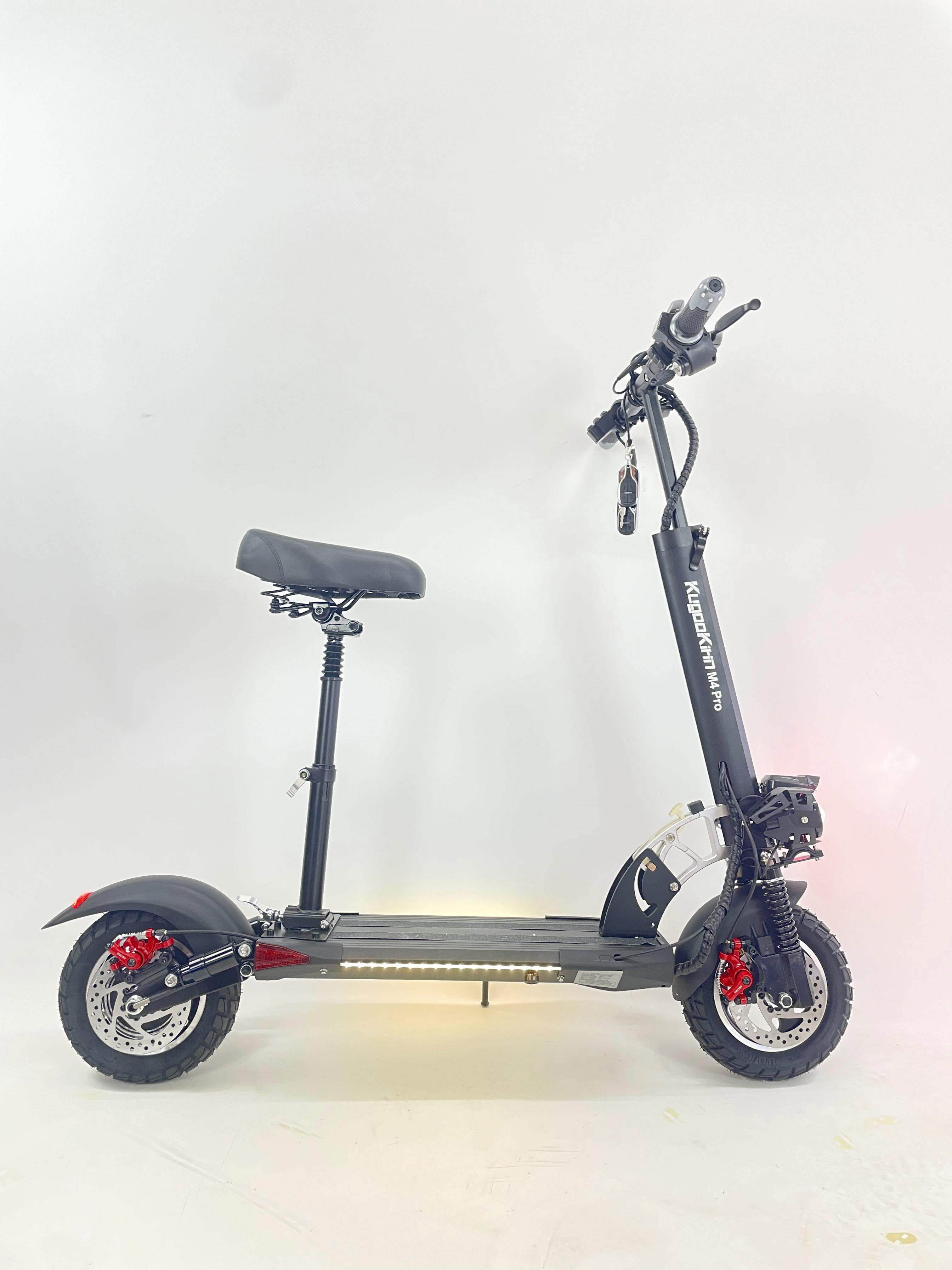 Электросамокат с сидением KugooKirin M4 PRO 1500W 48V 21Ah вольтметр и 3 фары - фото 4 Электросамокат с сидением KugooKirin M4 PRO 1500W 48V 21Ah вольтметр и 3 фары - фото 4