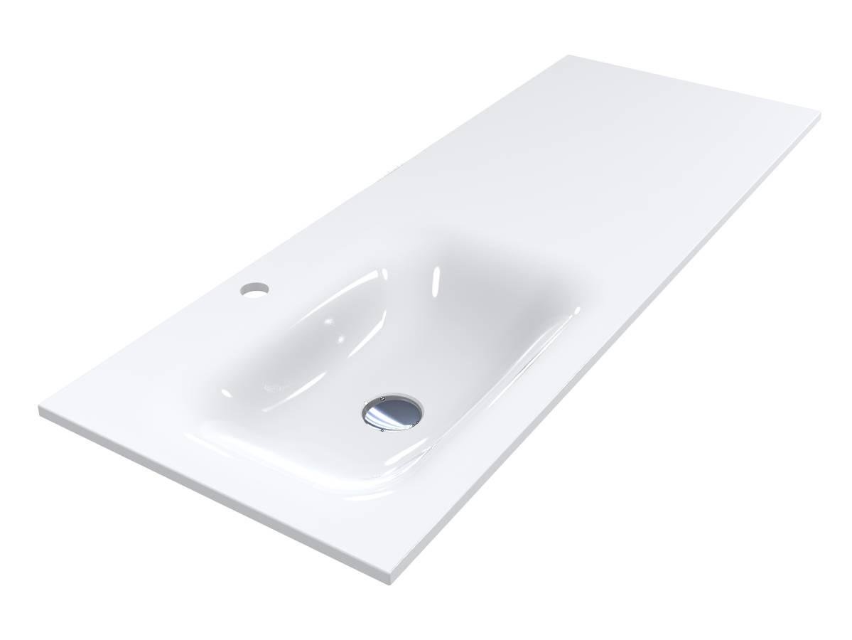 Умывальник Miraggio JESSEL 1200 L с литого мрамора глянцевый Белый (84107) Умывальник Miraggio JESSEL 1200 L с литого мрамора глянцевый Белый (84107)