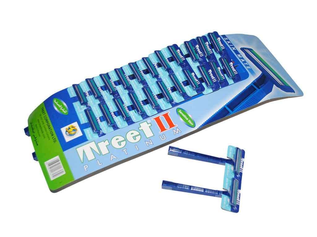 Бритва одноразовая TREET Skin Mate 2 лезвия 24 шт.