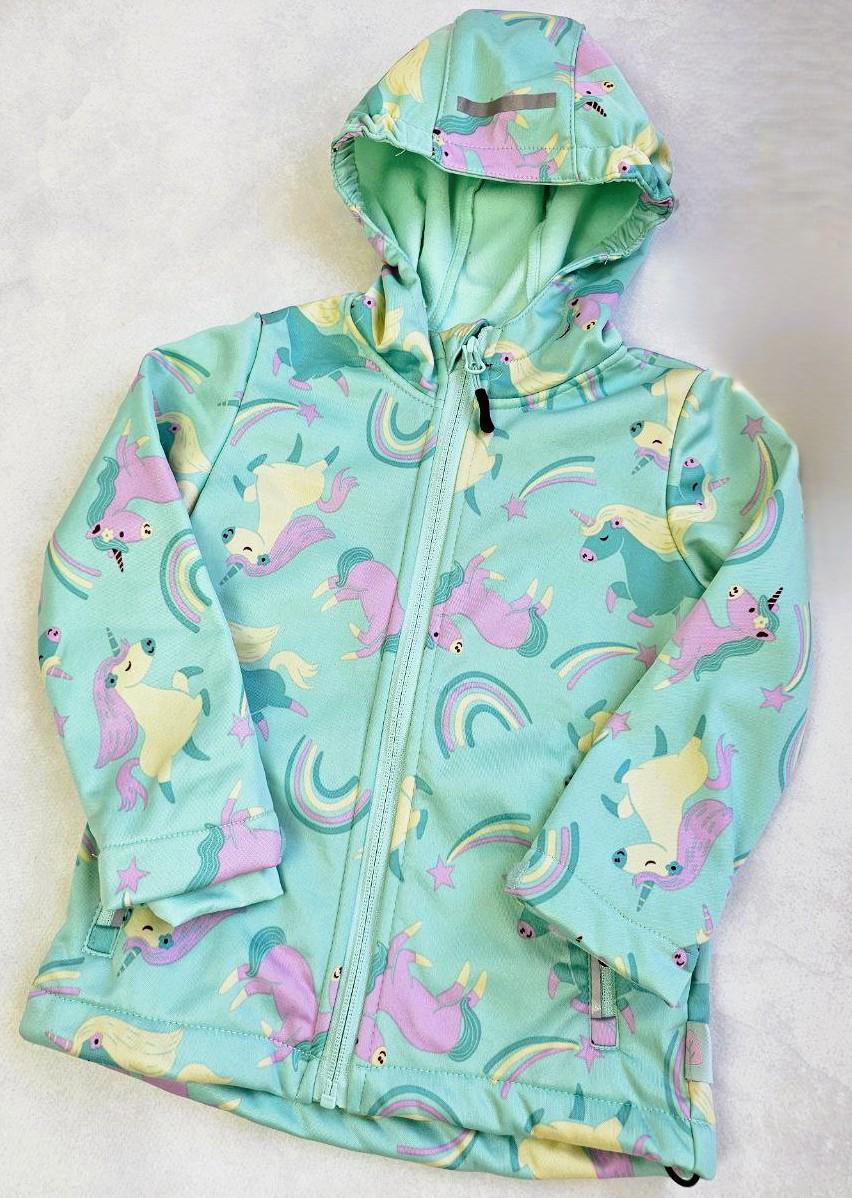 Куртка-софтшел для дівчаток Lupilu водонепроникна на флісі 110-116 см (023669) Куртка-софтшел для дівчаток Lupilu водонепроникна на флісі 110-116 см (023669)