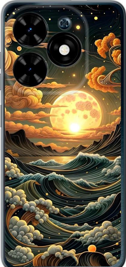 Чехол на Tecno Spark Go 2024 Арт волны (6332u-3432-42517)
