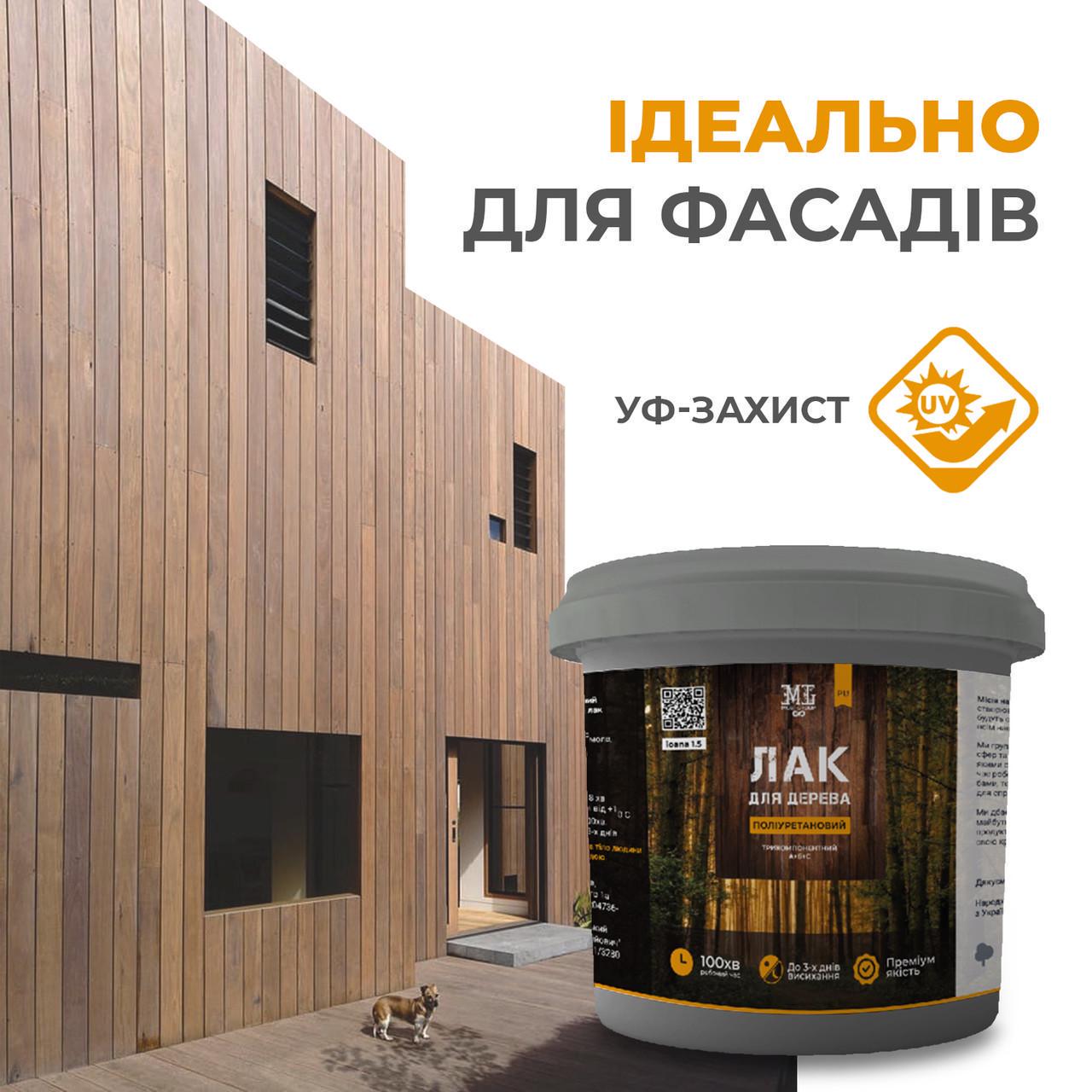Поліуретановий лак 2к матовий 6 кг водний А+Б - фото 3