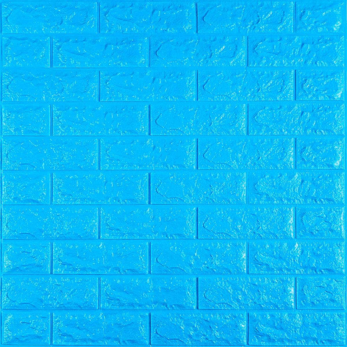 3D-панель самоклеющаяся под кирпич 700x770x7 мм Синий (SW-00000060)