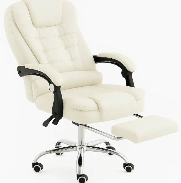 Кресло офисное Diego D2 Молочный - фото 4