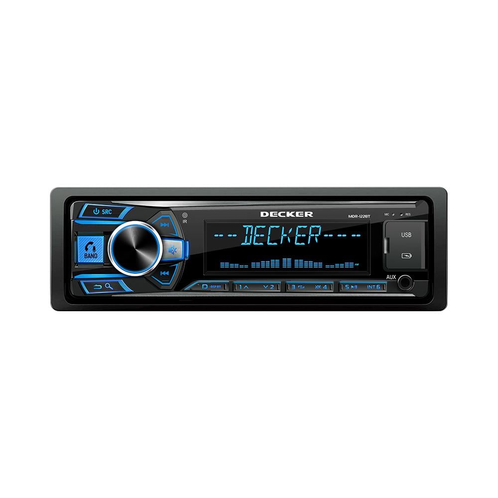 Автомагнитола 1Din Decker MDR-122 BT DSP Multicolor (НФ-00001320)