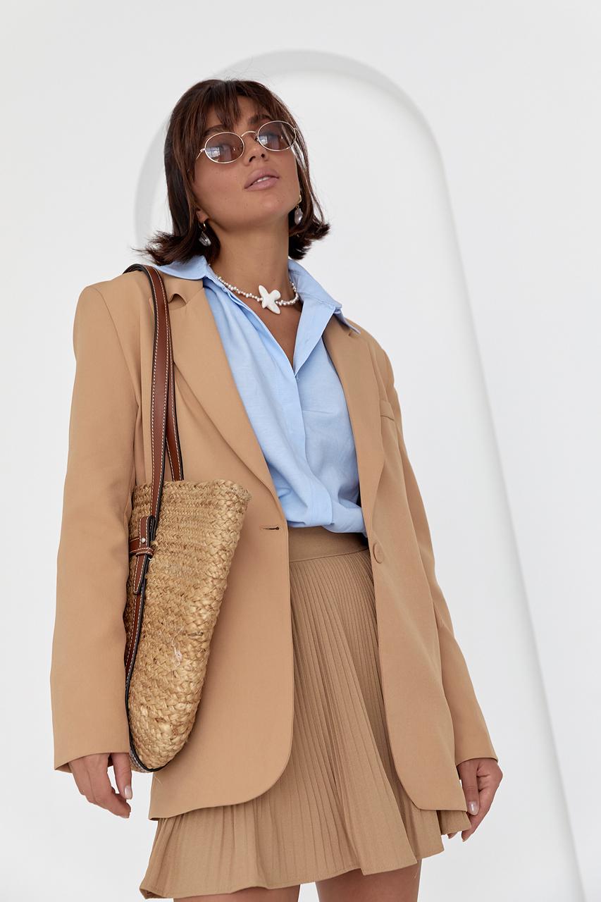 Піджак однобортний класичний L Світло-коричневий (11718754) - фото 6 Піджак однобортний класичний L Світло-коричневий (11718754) - фото 6