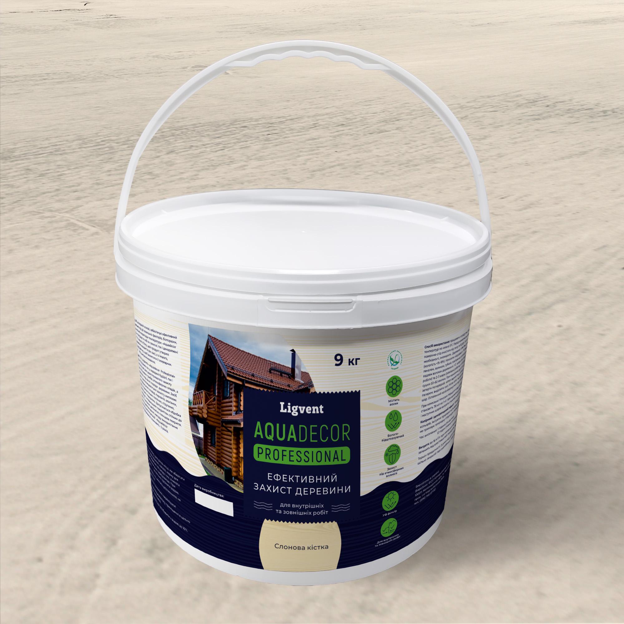 Краска для дерева Ligvent Аквадекор 9 кг Слоновая кость (000000182) - фото 1 Краска для дерева Ligvent Аквадекор 9 кг Слоновая кость (000000182) - фото 1