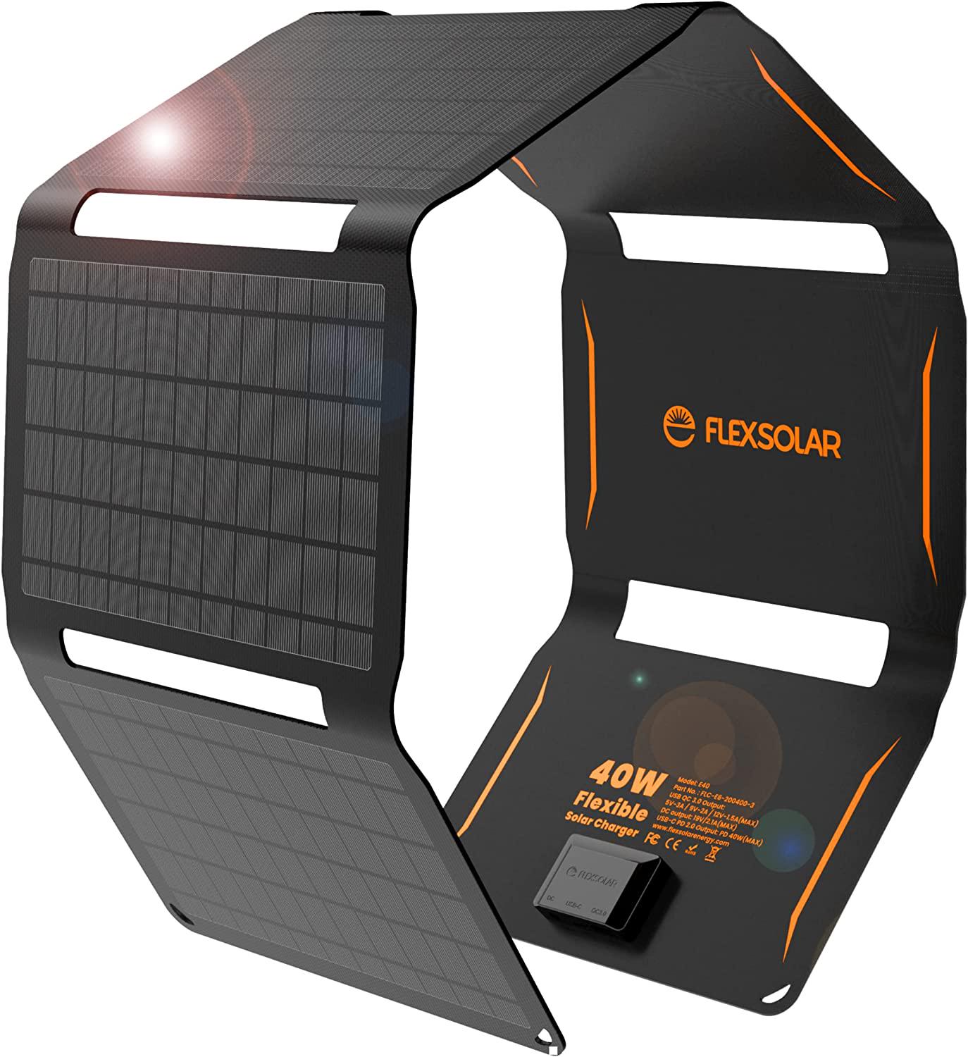 Сонячна панель FlexSolar 40W 6 секцій Black (000529)