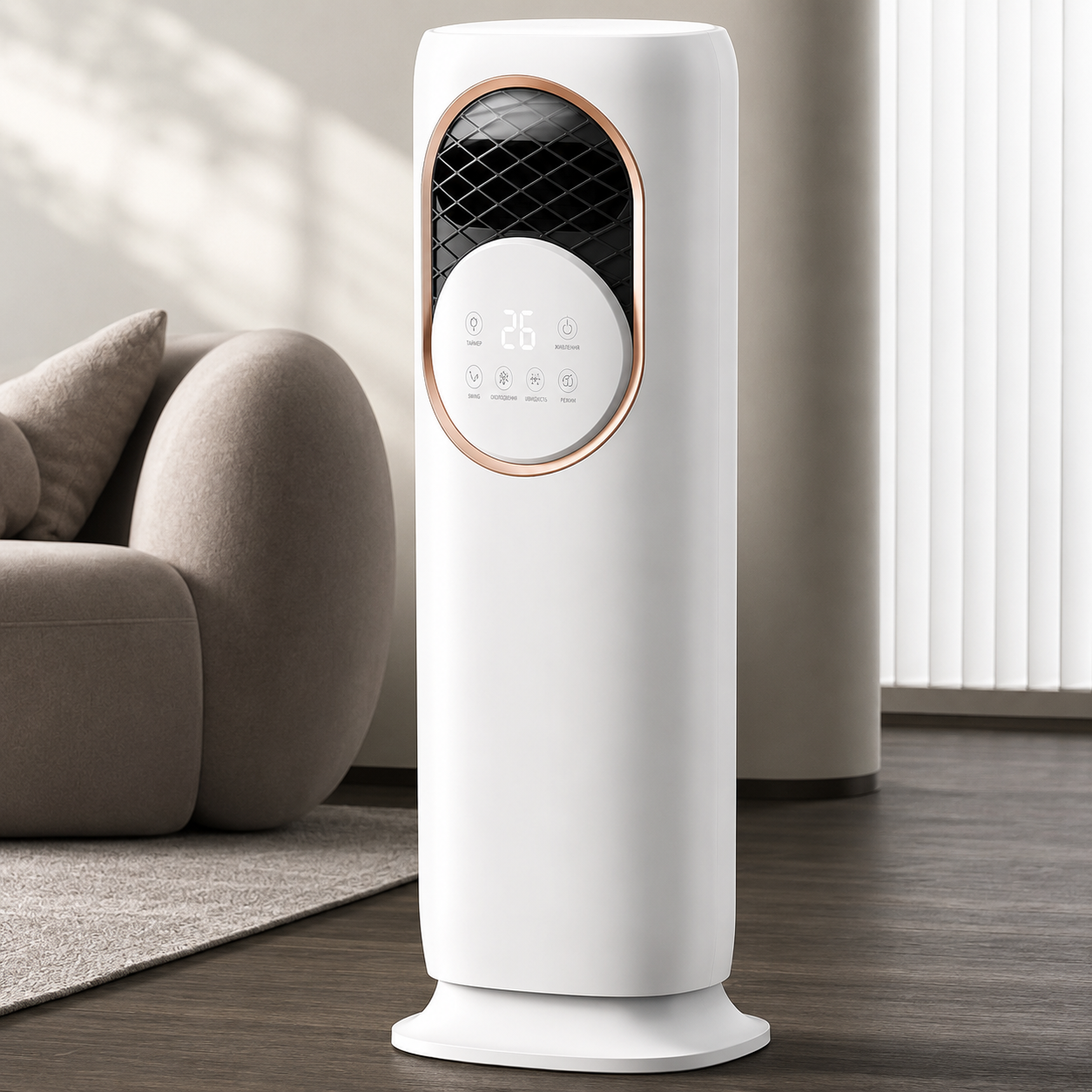 Кондиционер напольный 3в1 Domotec MS-1630 3000 Вт 82х24 см Белый (2019836) Кондиционер напольный 3в1 Domotec MS-1630 3000 Вт 82х24 см Белый (2019836)
