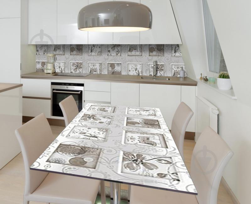 Наклейка 3Д виниловая на стол Zatarga «Причьи разговоры» 600х1200 мм для домов, квартир, столов, кофейн, кафе