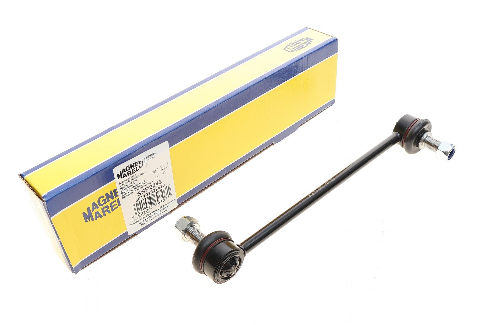 Тяга стабилизатора переднего Hyundai i30/Kia Cee'D 06-12 SSP2242 301191622420 MAGNETI MARELLI