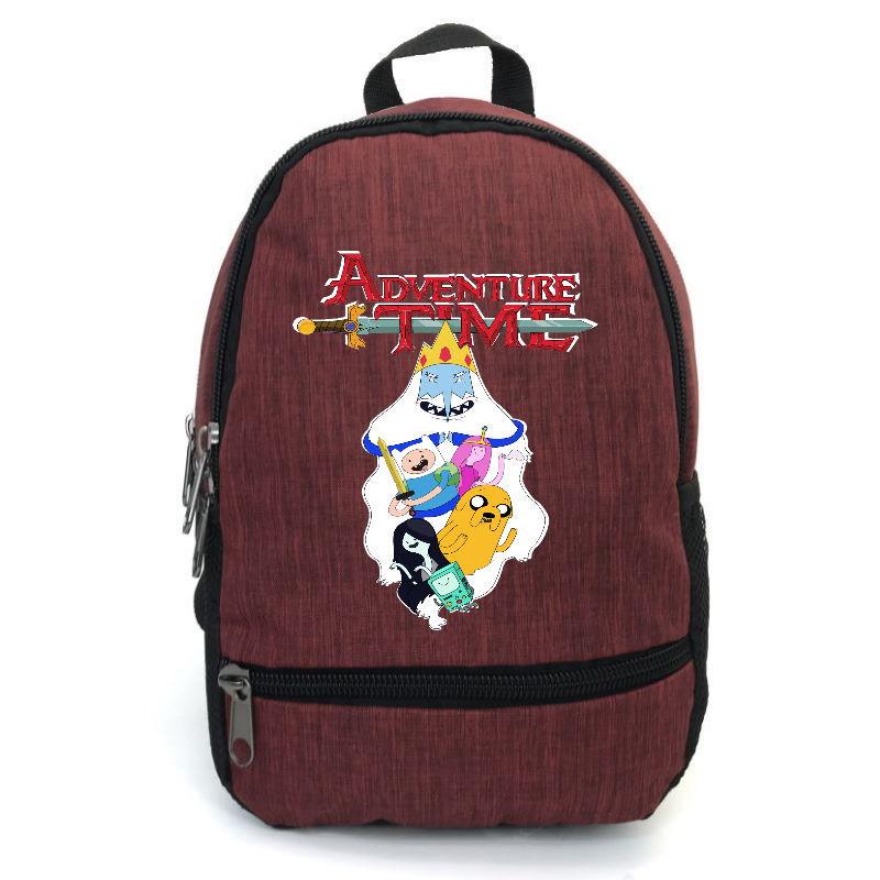 Школьный рюкзак подростковый Cappuccino Toys с принтом Adventure time-004 12,5 л Красный (1404954810)