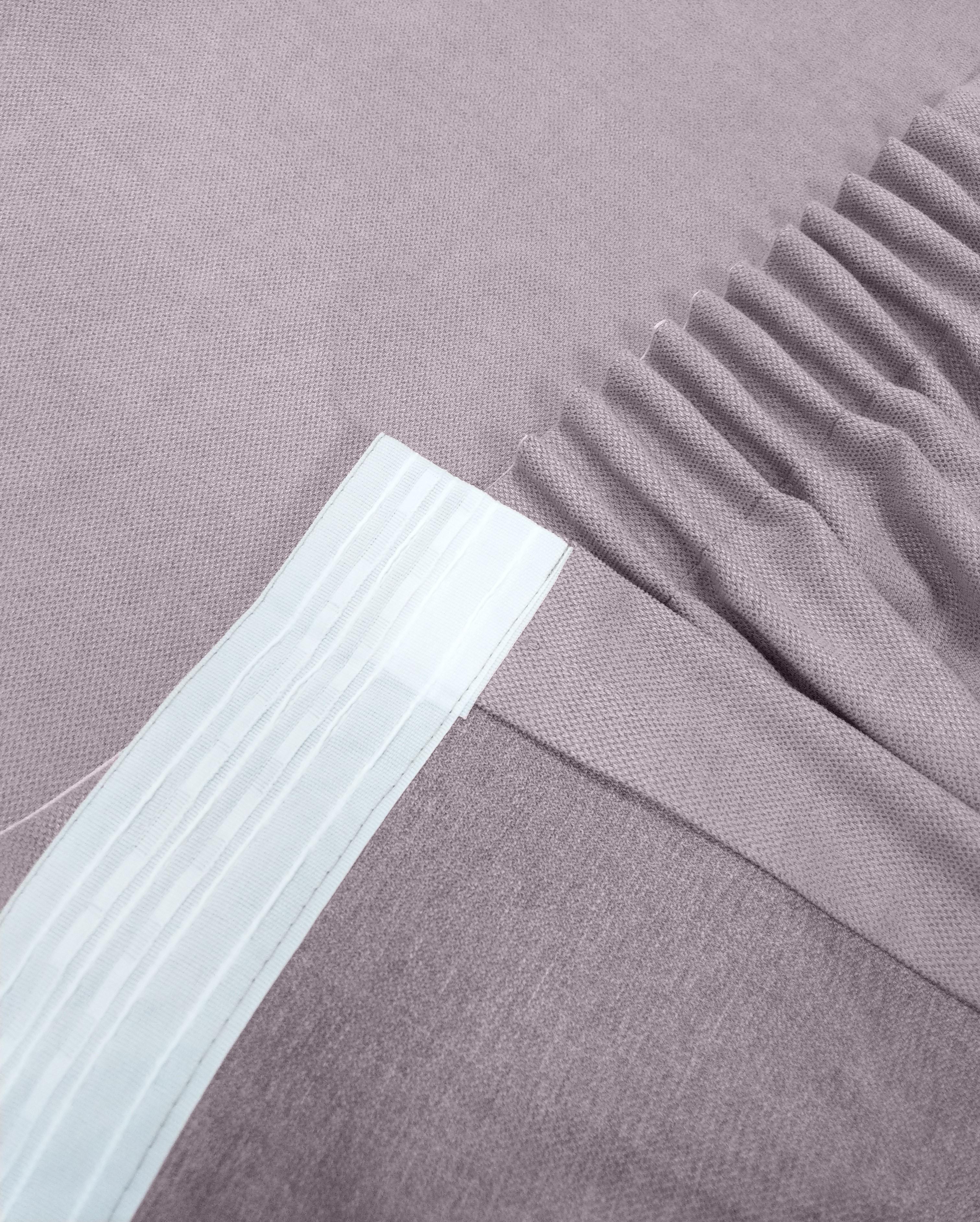 Комплект штор Lux Portiery CALIFORNIA микровелюр двойной 250x280 см 2 шт. Пудрово-сиреневый (MD 1558) - фото 4 Комплект штор Lux Portiery CALIFORNIA микровелюр двойной 250x280 см 2 шт. Пудрово-сиреневый (MD 1558) - фото 4