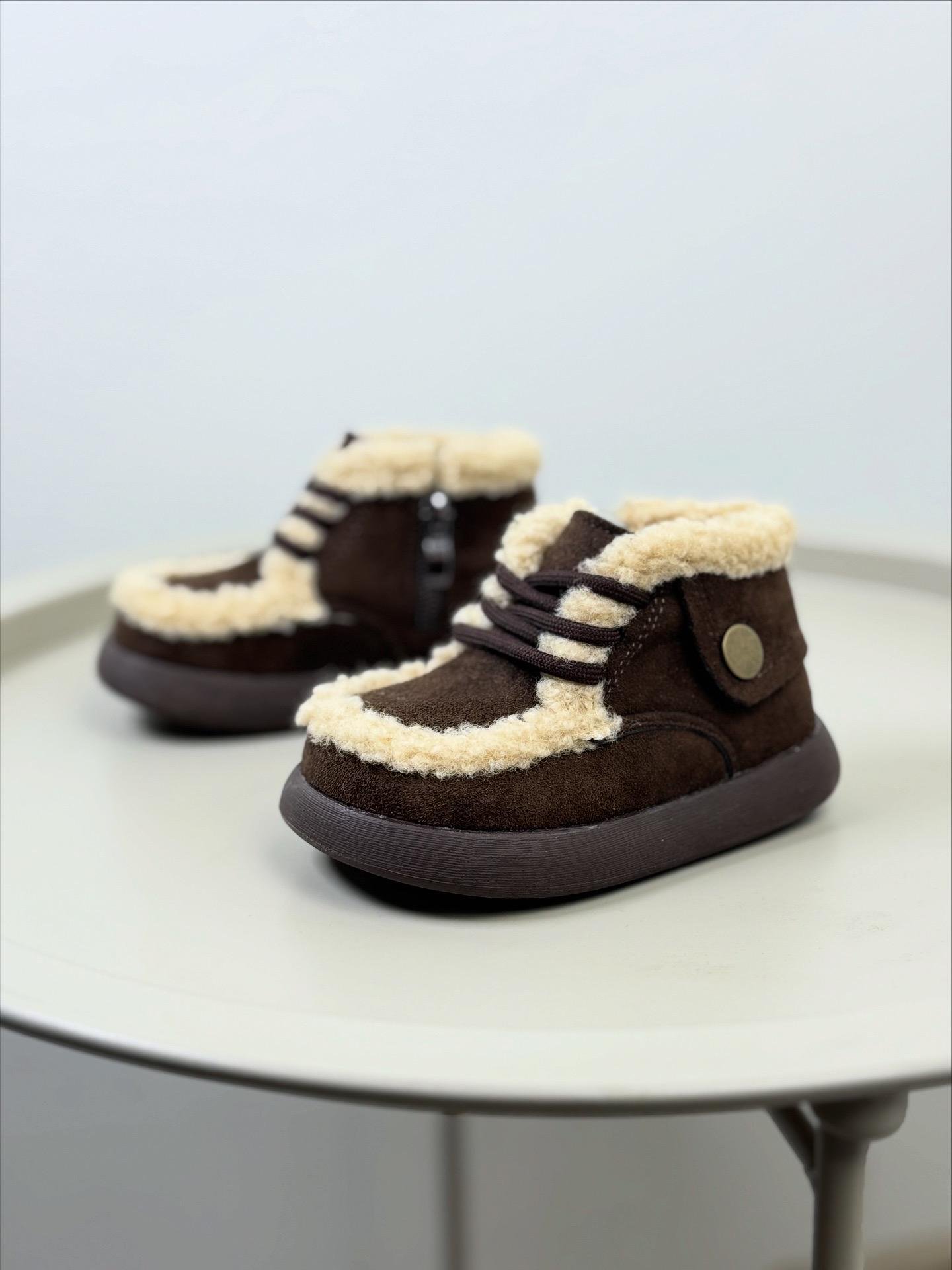 Ботинки детские зимние 1673 р. 26 Коричневый (30775925) - фото 3 Ботинки детские зимние 1673 р. 26 Коричневый (30775925) - фото 3