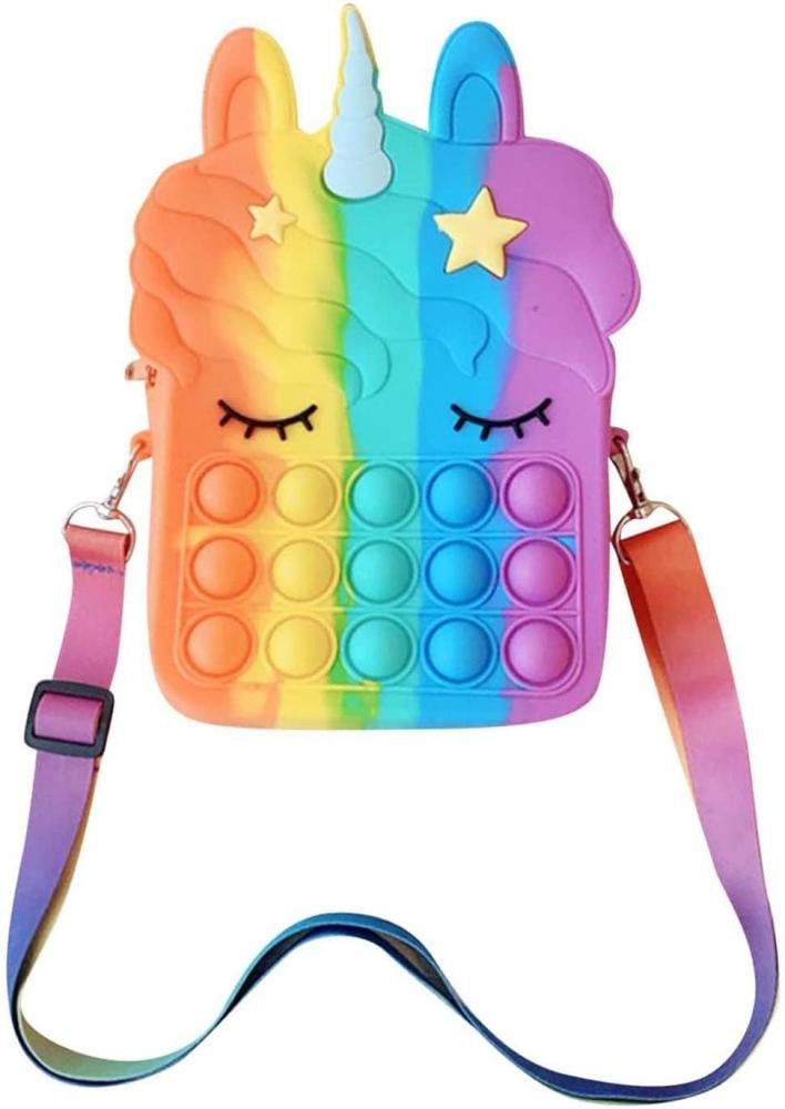 Сумка-антистрес Pop It Єдиноріг Різнокольоровий (22252)