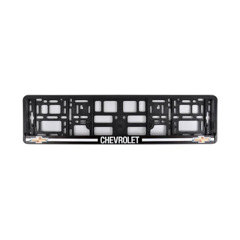 Рамка номера Carlife для Chevrolet пластик Black (NH352)