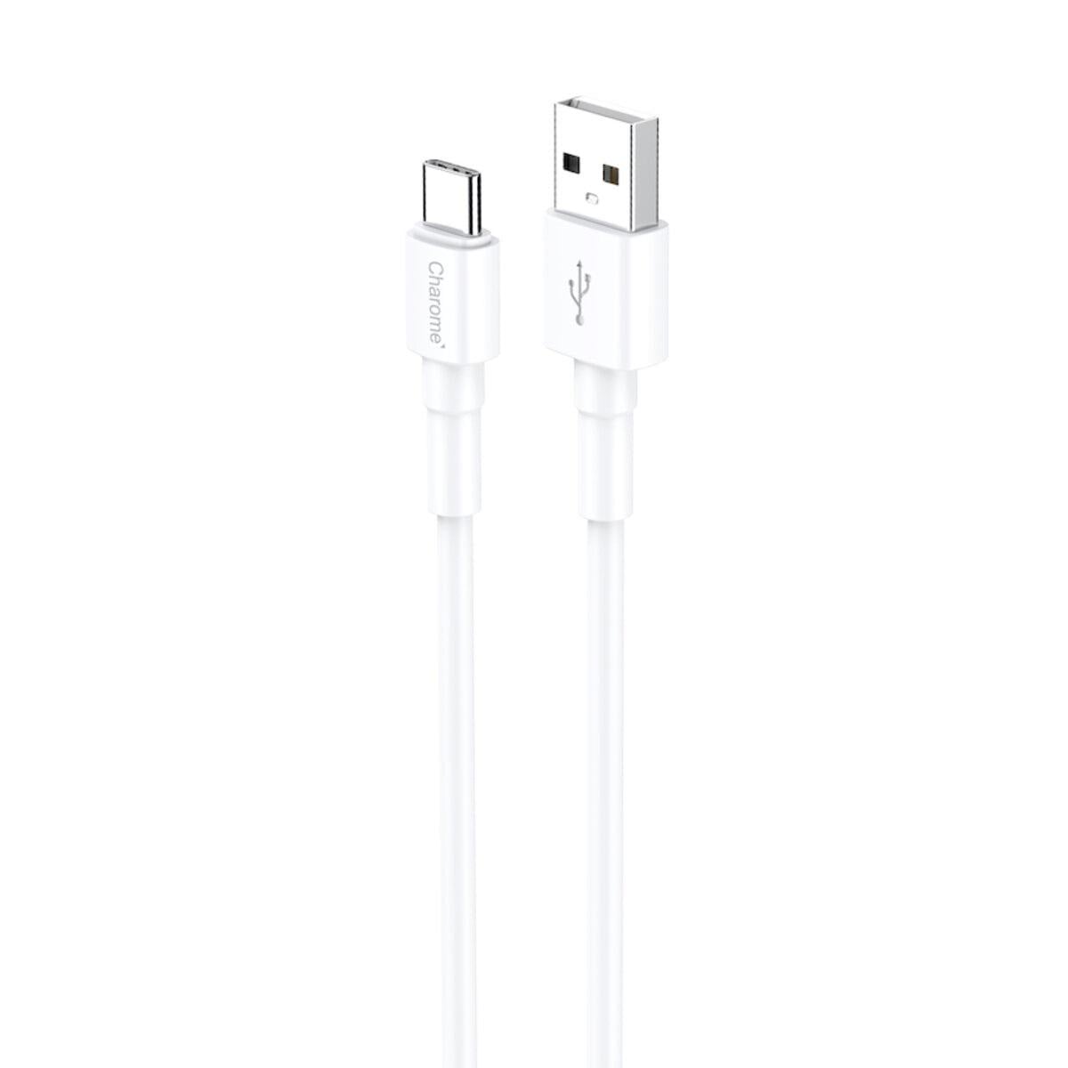 Кабель Charome Charge OTG C21-02 USB Type-C 2,4A 1 м White (566010)