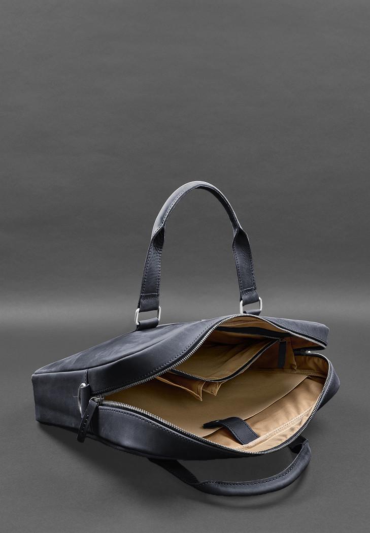 Сумка для ноутбука и документов кожаная Crazy Horse Синий (A-027951) - фото 6 Сумка для ноутбука и документов кожаная Crazy Horse Синий (A-027951) - фото 6