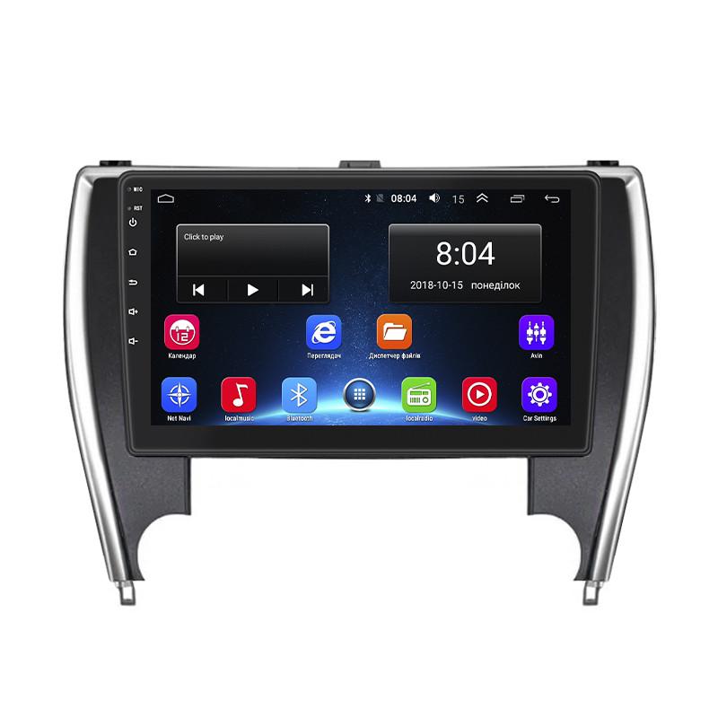 Магнитола штатная Lesko для Toyota Camry VII (XV50) Restyling 2 2017-2018 экран 10" 2/32Gb Wi-Fi GPS Base