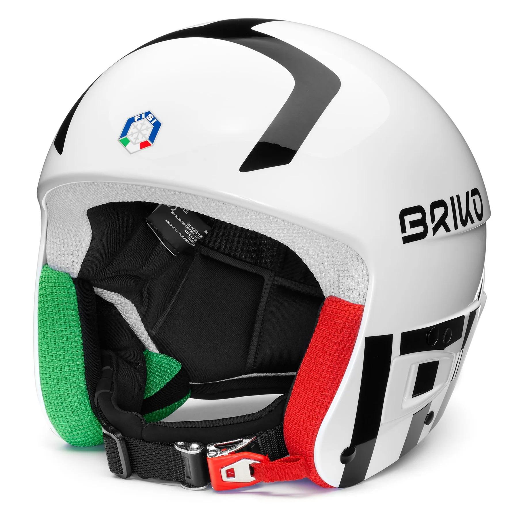 Шолом гірськолижний підлітковий Briko Vulcano FIS 6.8 FISI JR S/M White/Black (4884218558-J)